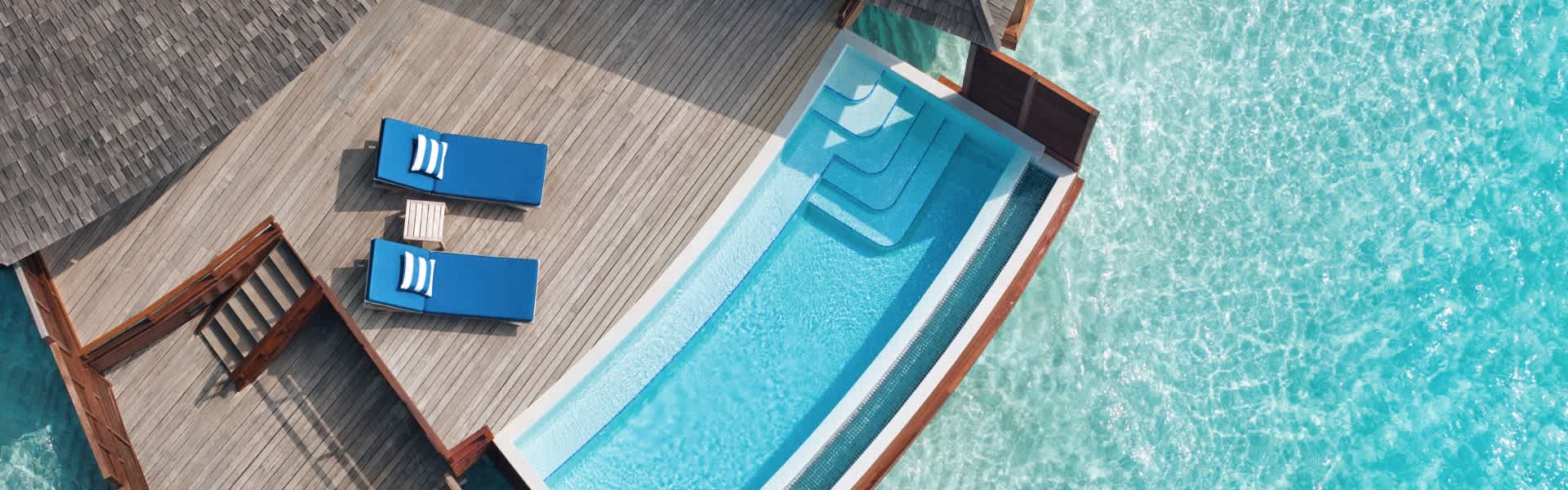 Anantara Dhigu Maldives Resort Deluxe Sunset Over Water Pool Villa
